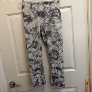 Lululemon Wunder Under Dual Shibori High Rise Crop 21” High Leggings | Size 6